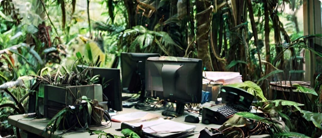 Computers in a jungle